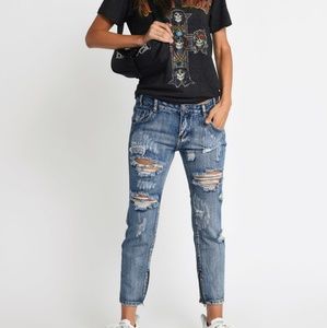 Tobi distressed jeans nwt size 24